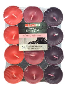 Spar Home & Living Mulberry Scented Tea Light x24