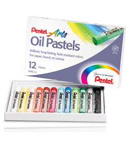 Pentel Oil Pastel Set 12 Colors