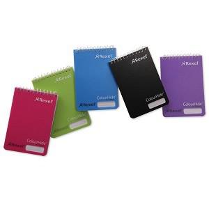 Rexel ColourHide Pocket Notebook Feint - Purple