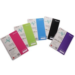 Rexel ColourHide Notebook Feint A4 - Black