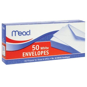Mead White Envelopes For Home & Office x50