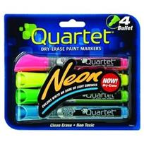 Quartet Neon Whiteboard Markers Assorted x4