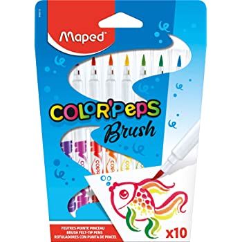 Maped Felt Pens Brush Color'Peps x10