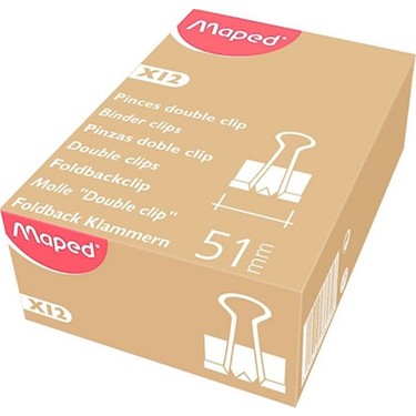 Maped Binder Clips 51 mm x12