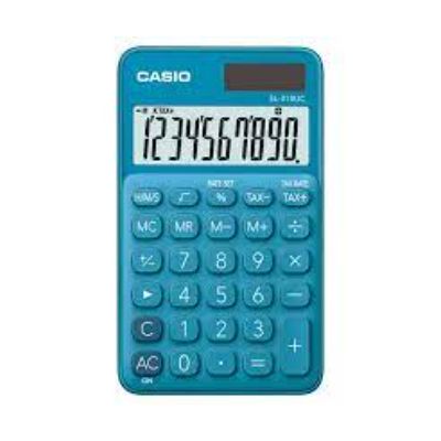 Casio Solar/Battery Calculator - 10 Digits - Blue