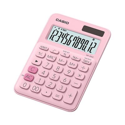 Casio Solar/Battery Calculator - 10 Digits - Pink