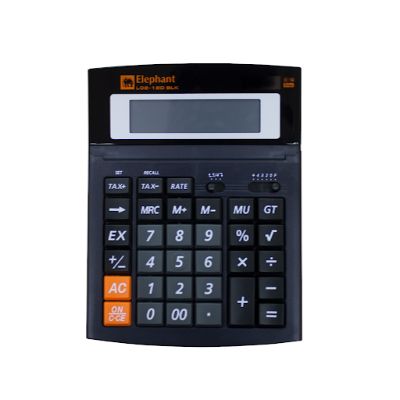 Elephant Illumix Calculator Desktop L02-12D - Black