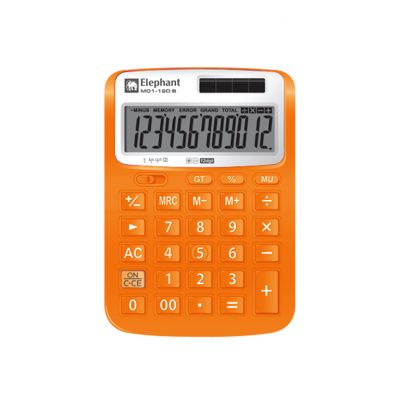 Elephant Illumix Calculator Desktop M01-12D O - Orange