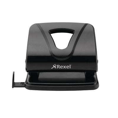 Rexel Ecodesk 2 Hole Punch - Black