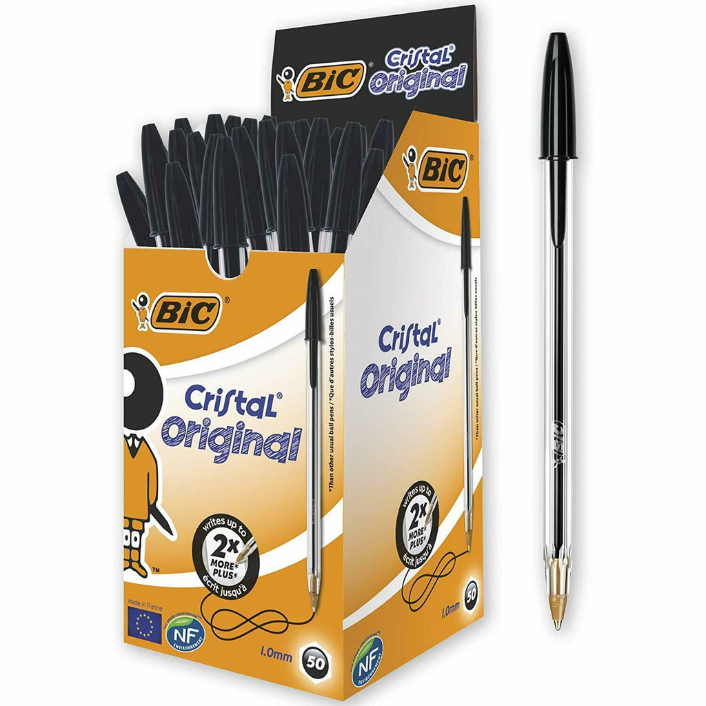 Bic Cristal Original Pen - Black x50