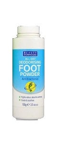 Beauty Formulas Deodorant Foot Powder Anti-Bacterial 100 g