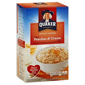 Quaker Instant Oatmeal Peaches & Cream 350 g 10 Sachets