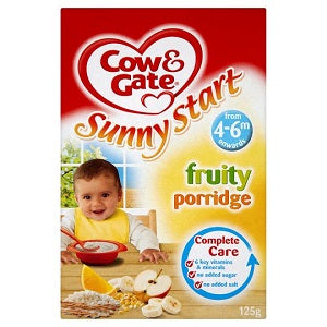 Cow & Gate Sunny Start Fruity Porridge 4-6 Months+ 125 g