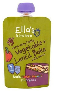 Ella's Kitchen Vegetable & Lentil Bake With Cumin 7 Months+ 130 g