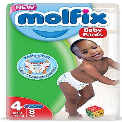 Molfix Baby Pants Size 4 Maxi 7-18 kg x8
