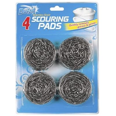 Duzzit Stainless Steel Scouring Pads x4