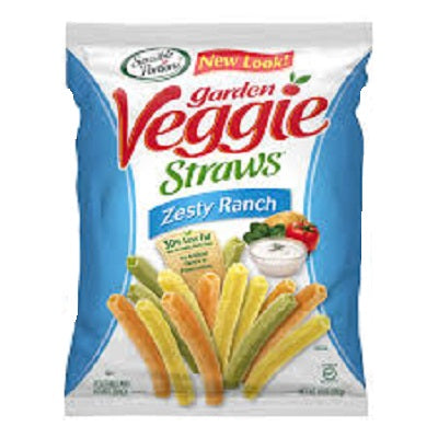 Garden Veggie Straws Vegetable & Potato Snack Zesty Ranch 28 g