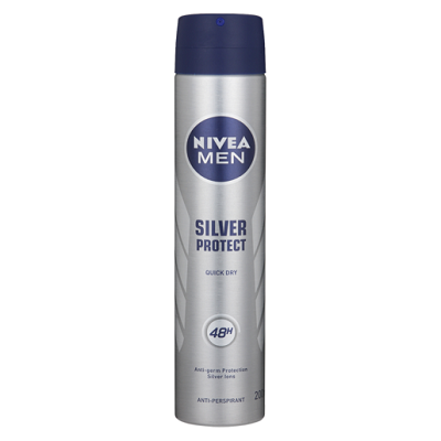 Nivea Anti Perspirant Spray For Men Spray Silver Protect 200 ml