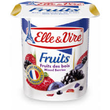 Elle & Vire Yoghurt Blackcurrant 125 g x4