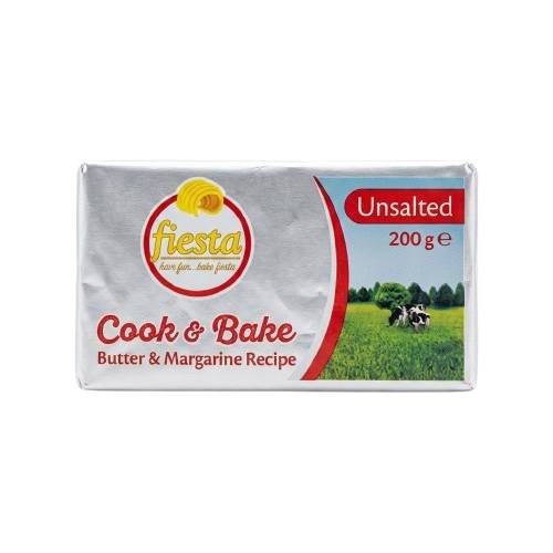 Fiesta Cook & Bake Butter Unsalted 200 g