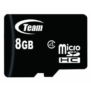Team Class 4 Micro SDHC Card 8 GB