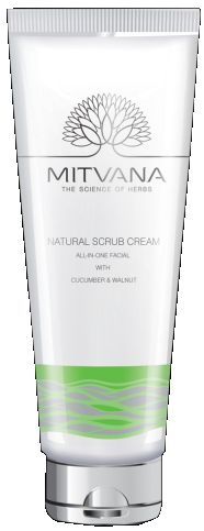 Mitvana All-In-One Natural Facial Scrub Cream With Cucumber & Walnut 150 ml