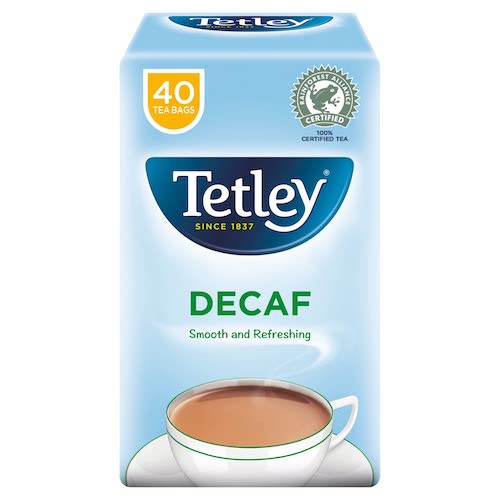 Tetley Decaffeinated Tea Bags 125 g x40