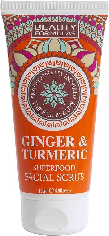 Beauty Formulas Ginger & Turmeric Superfood Facial Scrub 150 ml