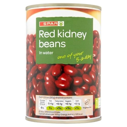 Spar Red Kidney Beans In Water 400 g