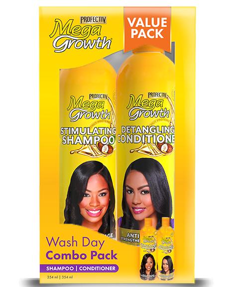 Profectiv Mega Growth Wash Day Combo Pack Shampoo & Conditioner 354 ml