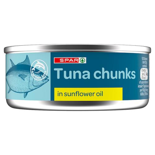 Spar Tuna Chunks In Sunflower Oil 160 g