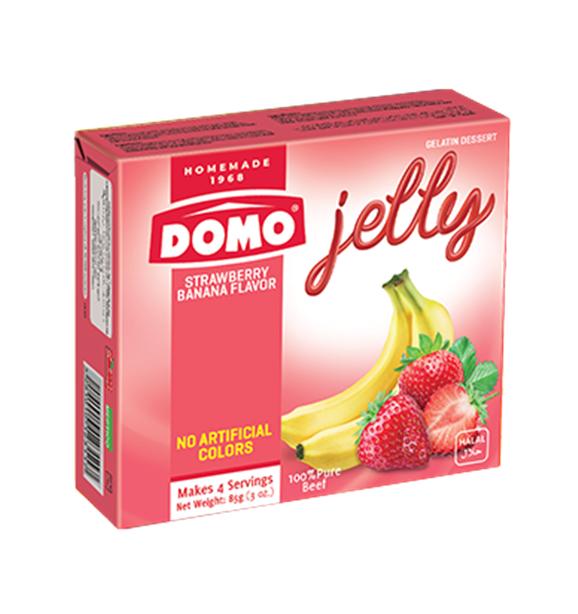 Domo Jelly Dessert Strawberry & Banana 85 g