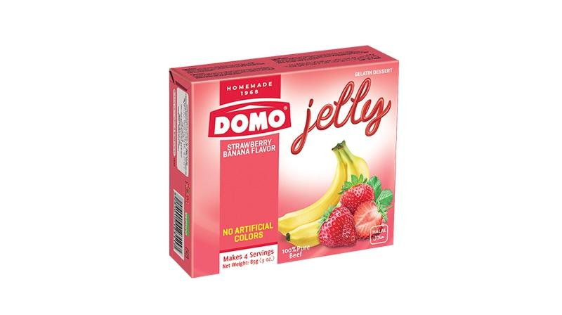 Domo Jelly Strawberry & Banana 85 g