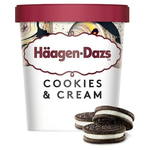 Haagen-Dazs Cookies & Cream Ice Cream 460 ml¬¨‚Ä†