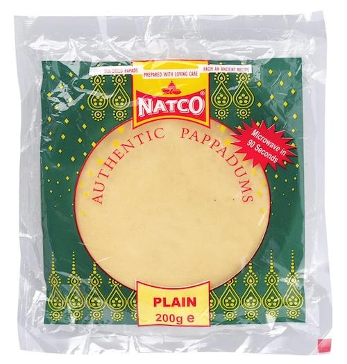 Natco Plain Pappadoms 200 g