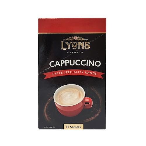 Lyons Premium Cappuccino Coffee 180 g x12