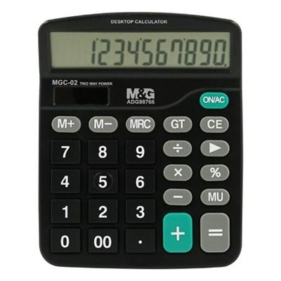 M & G 12 Digits Desktop Calculator Two Way Power MGC-02