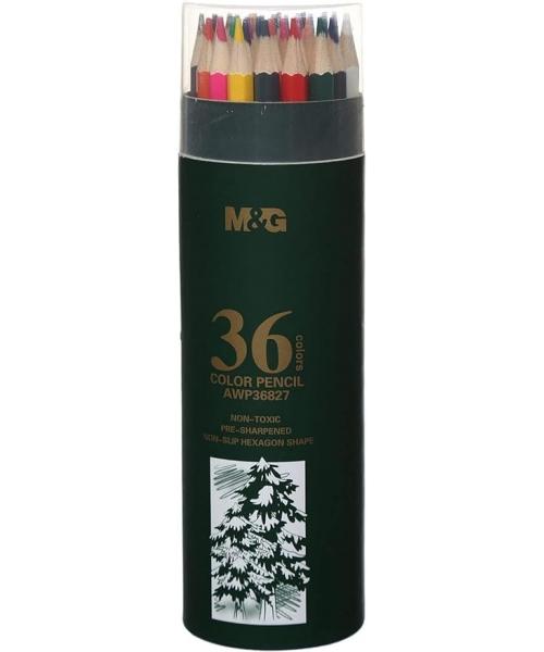 M & G Hexagon Colour Pencil Oil-Based 36 Colours