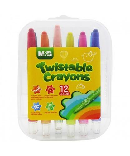 M & G Twistable Crayon 12 Colours