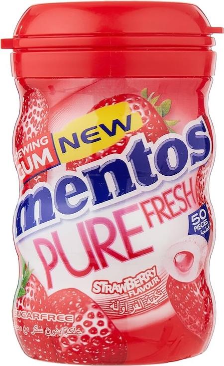 Mentos Pure Fresh Chewing Gum Strawberry 87.5 g x50