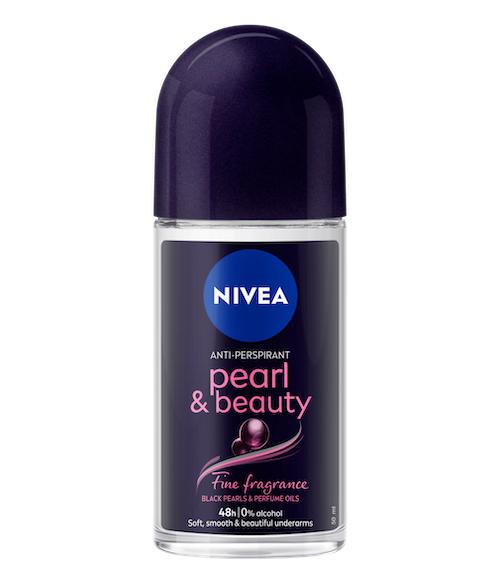 Nivea Anti-Perspirant Deodorant Roll On For Women Pearl & Beauty Black Pearls & Perfume Oil 50 ml