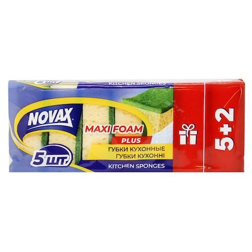 Novax Kitchen Sponges Maxi Foam Plus x5+2