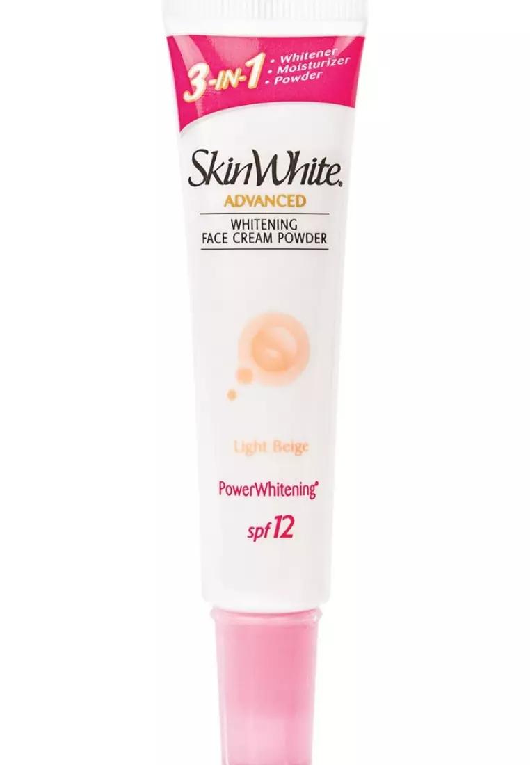 Skin White 3 in 1 Advanced Whitening Face Cream Powder Light Beige SPF 12 20 g