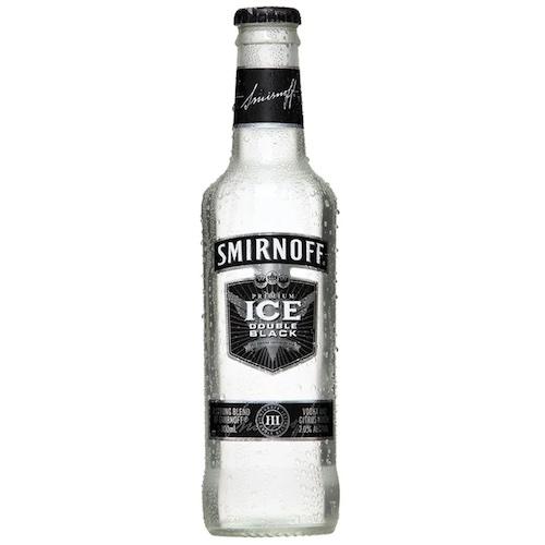 Smirnoff Ice Double Black Guarana Spirit Mixed Drink Bottle 33 cl