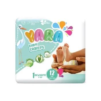 Yara Diaper New Born Size 1 Small 2-5 kg x12