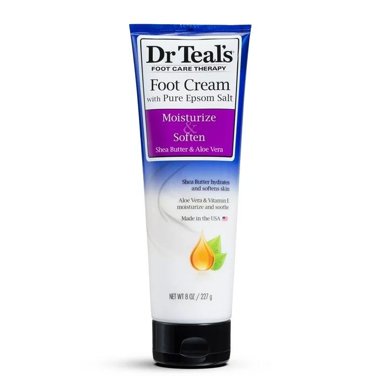Dr Teal's Foot Cream Moisturise & Soften Shea Butter & Aloe Vera 227 g