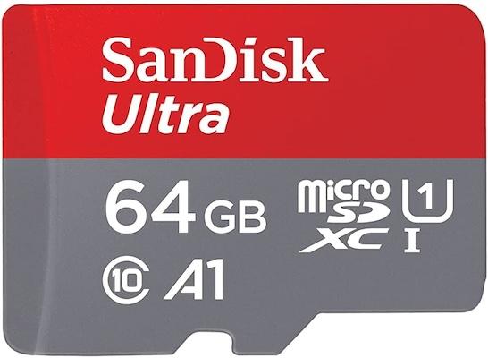 SanDisk Ultra Micro SDHC 64 GB /No Adapter 120 MB/s SDSQUA4-064G-GN6MN