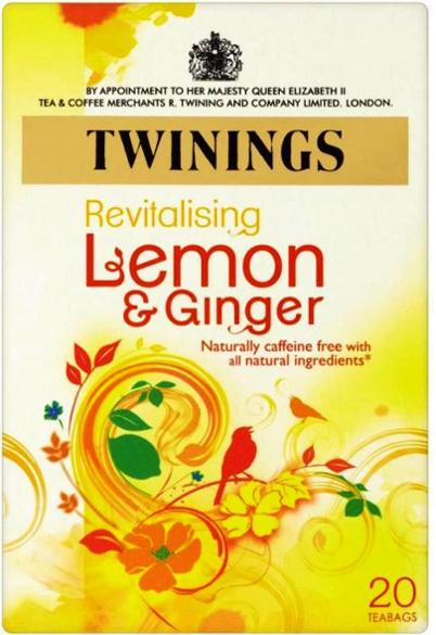 Twinings Wellbeing Blend Lemon & Ginger 30 g x20