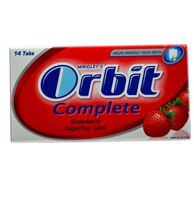 Wrigley's Orbit Complete Strawberry 14 Sticks x12