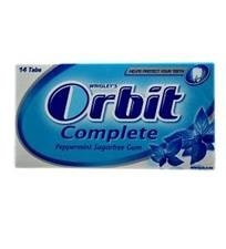 Wrigley's Orbit Peppermint Sugar-Free 27 g 14 Sticks x12